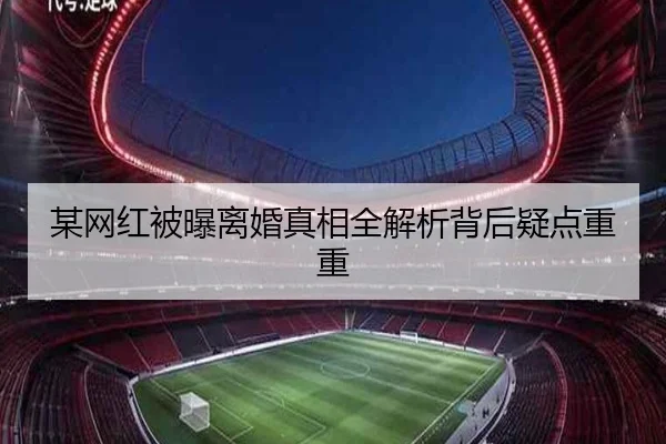 某网红被曝离婚真相全解析背后疑点重重